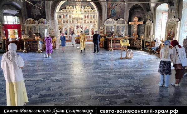 2 августа – день памяти пророка Божия Илии, Свято-Вознесенский храм Сыктывкар, Литургия